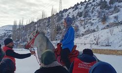 Bayburt'ta bağımlılıkla mücadele kapsamında binicilik etkinliği düzenledi