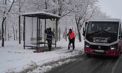 Belediyenin kar timleri sahada