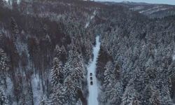 Beyaz örtünün keyfini UTV'lerle çıkardılar