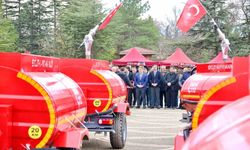 Bilecik'te 3 ton kapasiteli 15 adet su tankeri köylere teslim edildi