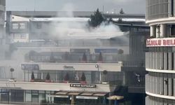 Bolu'da elektrik kaynaklı çıkan baca yangını, etrafı dumana boğdu