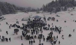 Bursa'da Kış Festivali'ne yoğun katılım trafiği felç etti