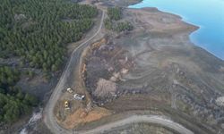 Çomar Barajı'nın çehresi değişmeye devam ediyor