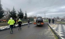 Çorlu'da abart egzozlu otomobile ceza kesildi