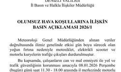 Denizli'de fırtına nedeniyle motorla trafiğe çıkışlar durduruldu