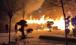 Diyarbakır'da kafede yangın paniği