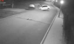 Ehliyetsiz sürücü kazaya karışmıştı anların kamera görüntüsü oraya çıktı