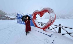 Ergan Dağı'nda kar kartpostallık manzara oluşturdu