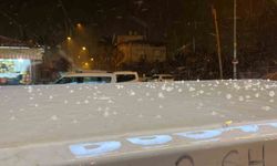 Hatay'da dolu yağışı