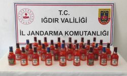 Iğdır'da 40 litre kaçak viski ele geçirildi