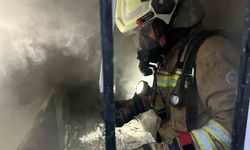 İskenderun'da yangında dumandan etkilenen vatandaşı itfaiye kurtardı