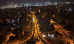 İstanbul'da yoğun kar yağışı böyle görüntülendi