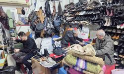 Kara kış ayakkabı tamircilerini ısıttı