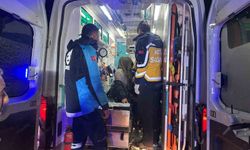 Karlı yollar aşıldı, hasta kadın kurtarıldı