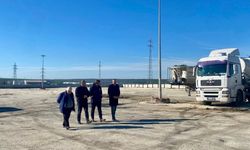 Kaymakam Özderin, yapımı devam eden Pınarhisar tır parkını inceledi