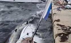 Keşan'da tekne battı, çatılar uçtu, iş yerleri hasar gördü