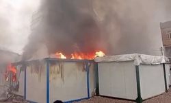 Konteynerde çıkan yangın korkuttu