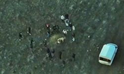 Köpek dövüştüren şahıslara jandarmadan dronlu baskın