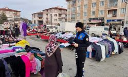 Kütahya İl Emniyet Müdürlüğü'nden semt pazarlarında bilgilendirme çalışması