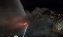 Mardin'de şarampole devrilen tırda çıkan yangın söndürüldü