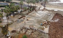 Mersin'de yıkılan köprü ve su basan sitelerin son durumu dronla görüntülendi