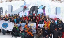 Palandöken Kayak Merkezi'nde Türkiye Buz Tırmanışı Şampiyonası gerçekleştirildi