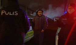 Polisi görünce kaldırıma çıkan alkollü sürücü polis ekiplerin dikkati sayesinde yakalandı