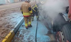 Reyhanlı'da tır yangını