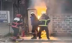 Sakarya'da trafo yangınındaki patlama paniğe neden oldu