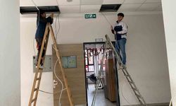 Sarıgöl'ün en büyük okulu klimalarla donatılıyor