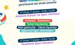 Şehitkamil'de yarıyıl tatili spor şenliğiyle renklenecek