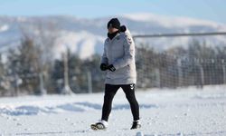 Sivasspor eksi 15 derecede idman yaptı