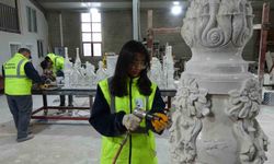 Sorgun Belediyesi atölyesinde 4 bin yıl ömürlü kuvars eserler üretiliyor