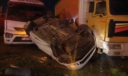 Takla atan otomobilden sağ çıktı