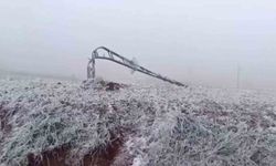 Tipi onlarca elektrik direğini yıktı, buzla kaplanan iletim hatları ekiplerce temizlendi