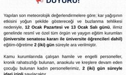 Tunceli'de eğitime 2 gün ara