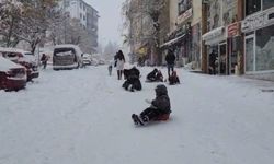 Tunceli'de yılbaşı tatilinin tadını çocuklar çıkarıyor