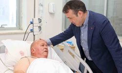 Vali Sözer'den muhtara geçmiş olsun ziyareti