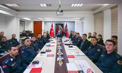 Vali Turan jandarmadan brifing aldı
