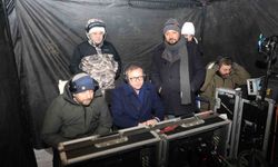 Vali Ziya Polat'tan 'Veliaht' dizisi setine ziyaret