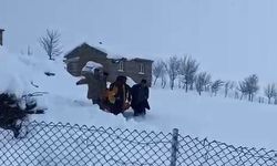 Zorlu kış şartlarında hasta kurtarma operasyonu