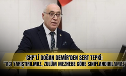 Doğan Demir’den Sert Tepki: “Acı Yarıştırılmaz, Zulüm Mezhebe Göre Sınıflandırılamaz”