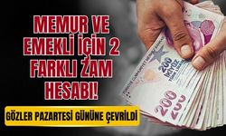 Memur ve emekli için 2 farklı zam hesabı!