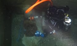 Aktarma havuzundaki arızaya su altından müdahale