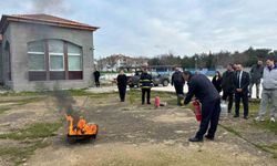 Babaeski Gençlik ve Spor Müdürlüğü personeline yangın söndürme eğitimi