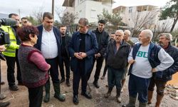 Başkan Tugay'dan Seferihisar'da yağıştan etkilenenlere yerinde destek