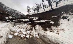 Batman'da heyelan paniği: Köy minibüsü yolda mahsur kaldı