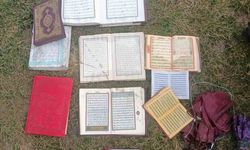 Batman'da İluh Deresine atılan Kur'an-ı Kerim ve dini kitaplar çıkarıldı