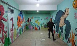 Besni'de öğretmenler okulu sanat galerisine dönüştürdü