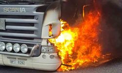 Bolu Dağı'nda tanker alev alev yandı